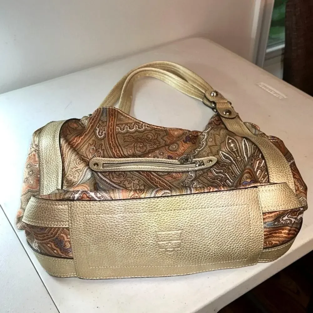 Kathy Van Zeeland Paisley Hobo Purse